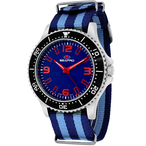 Sea-Pro Tideway Mens Two Tone Strap Watch-Sp5313nbl