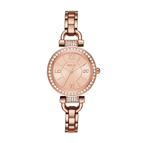 Relic Womens Rose Goldtone Bracelet Watch-Zr34415