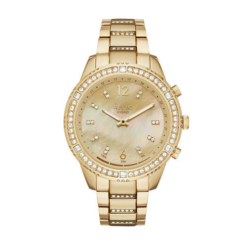 Relic Eliza Womens Gold Tone Smart Watch-Zrt1001