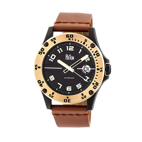 Reign Unisex Brown Strap Watch-Reirn5006