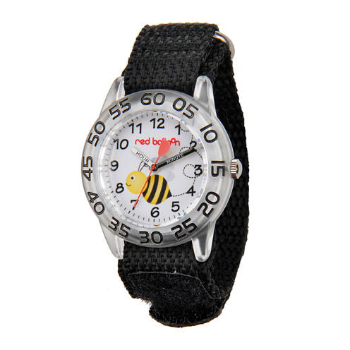 Red Balloon™ Boys Black Bee Strap Watch