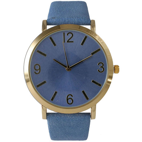 Olivia Pratt Womens Blue Strap Watch-26268bblue