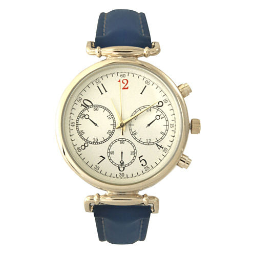 Olivia Pratt Womens Blue Strap Watch-16557