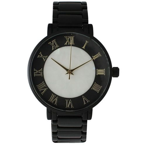 Olivia Pratt Womens Black Strap Watch-15255mpblack