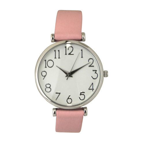 Olivia Pratt Unisex Green Strap Watch-B80000lightpink