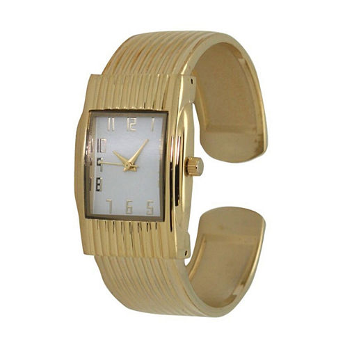 Olivia Pratt Unisex Gold Tone Bracelet Watch-A916781gold