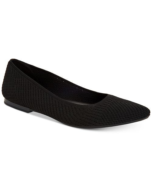 Women's Step 'N Flex Poppyy Pointed Toe Knit Flats, Created for Macy's