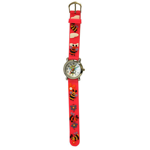 Olivia Pratt Kids Bees Pink Strap Watch-17194