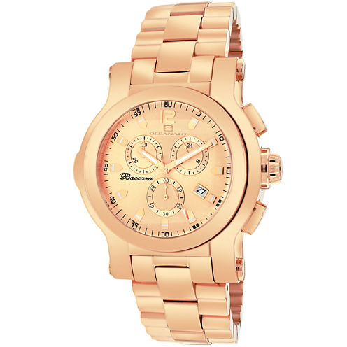 Oceanaut Mens Rose Goldtone Bracelet Watch-Oc0722