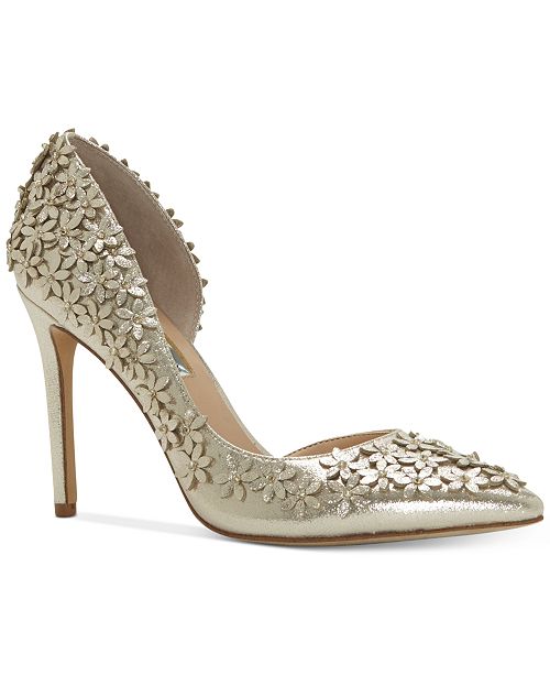 I.N.C. Women's Karlay Floral Embellished Evening Pumps, Created for Macy's