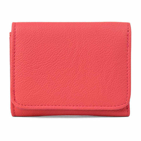 Mundi Anna Mini Trifold Pebble RFID Blocking Tri Fold Wallet