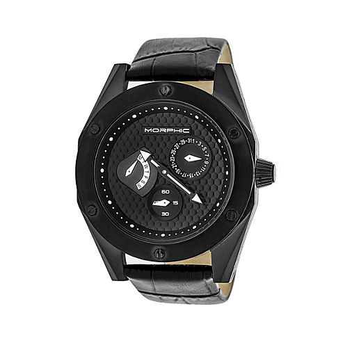 Morphic Unisex Black Strap Watch-Mph4604