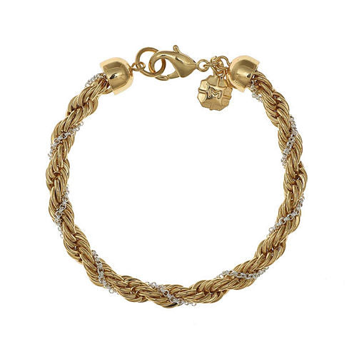 Monet® Gold-Tone and Silver-Tone Twist Flex Chain Bracelet