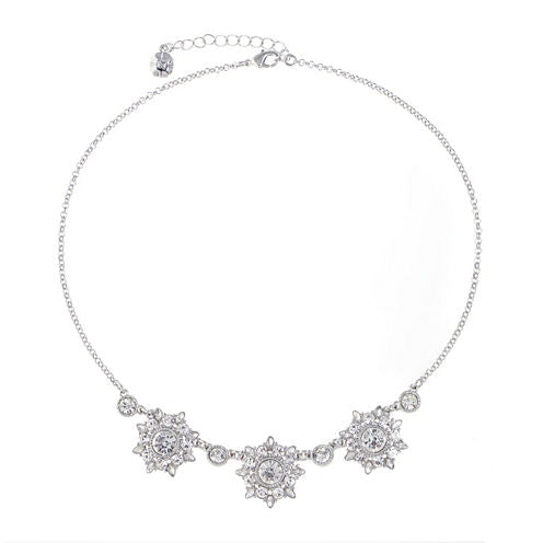 Monet Jewelry Womens Clear Collar Necklace