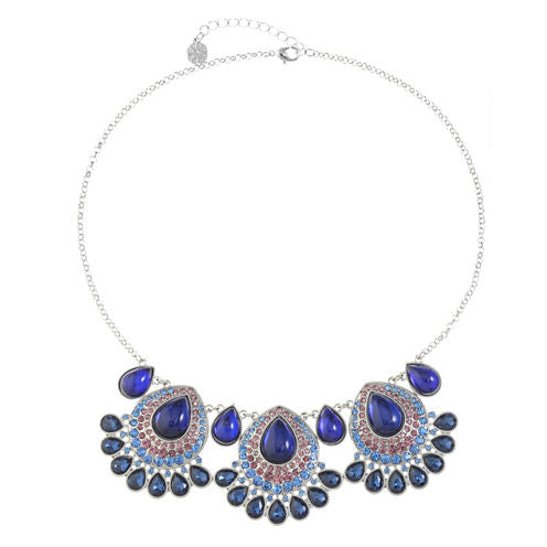 Monet Jewelry Womens Blue Collar Necklace