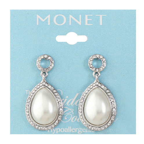 Monet Jewelry SIMULATED PEARLS Drop Earrings