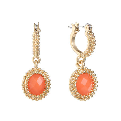 Monet Jewelry Orange Drop Earrings