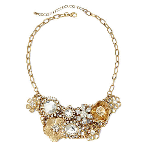 Mixit™ Gold-Tone Crystal Multi-Charm Necklace