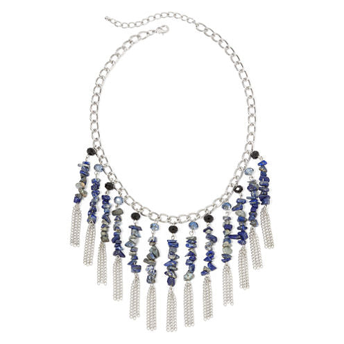 Mixit™ Blue Stone Shaky Necklace