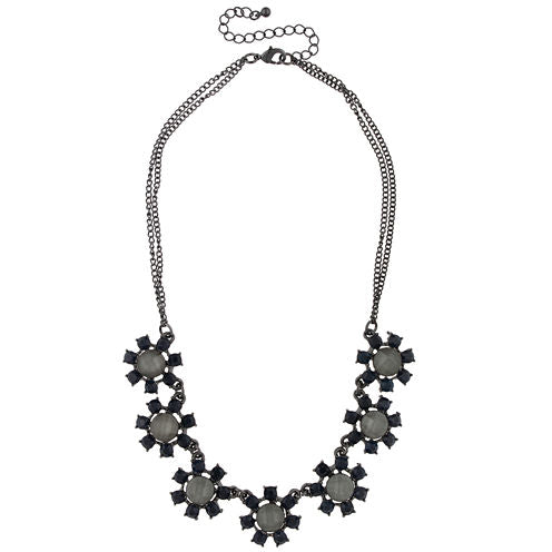 Mixit Womens Black Statement Necklace