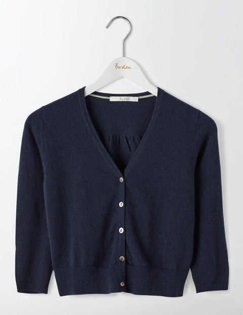 Cashmere Crop V-neck Cardigan