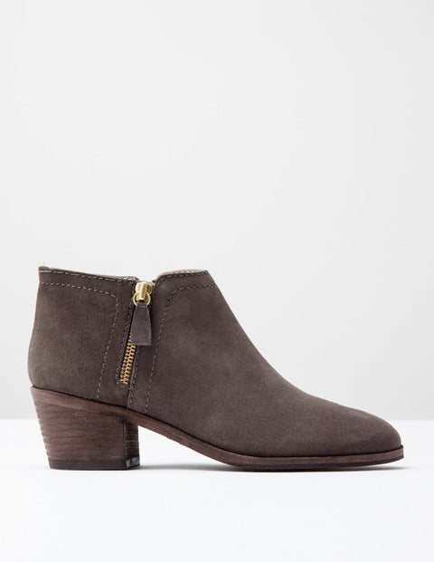 Zip Low Heel Boot