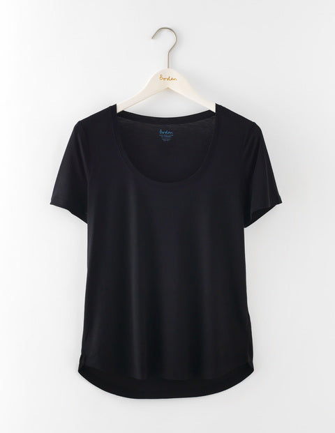 Luxe Short Sleeve Scoop Tee