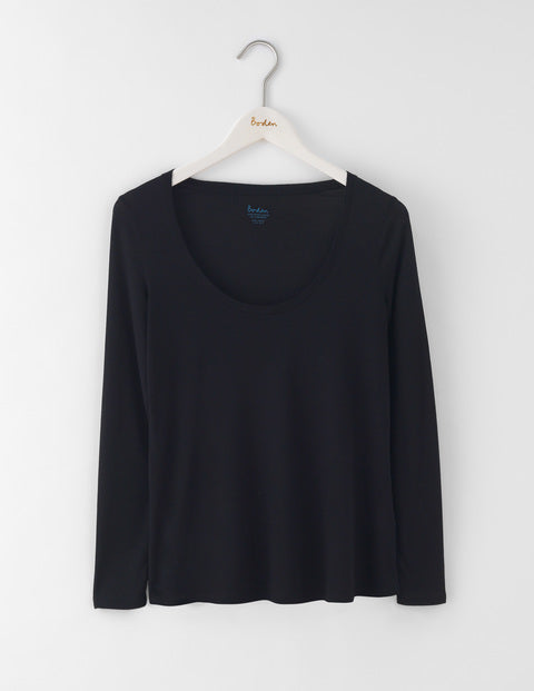 Luxe Long Sleeve Scoop Tee