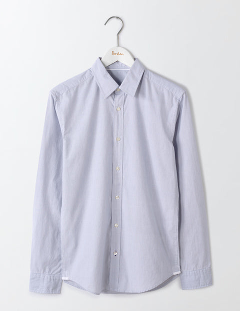 Slim Fit Poplin Pattern Shirt