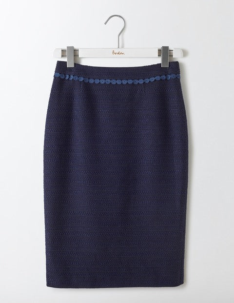 Textured Modern Pencil Skirt