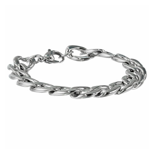 Mens Stainless Steel 9" 13mm Chunky Curb Bracelet