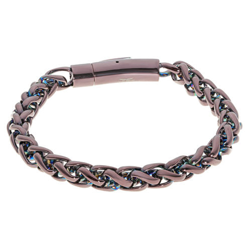 Mens 9 Inch Stainless Steel Chain Bracelet