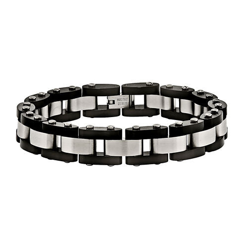 Mens 8 Inch Stainless Steel Chain Bracelet