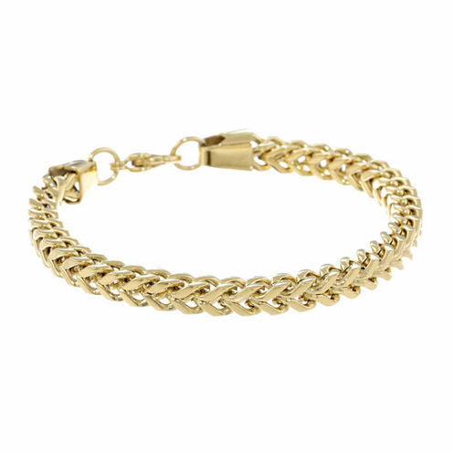 Mens 10 Inch Stainless Steel Chain Bracelet