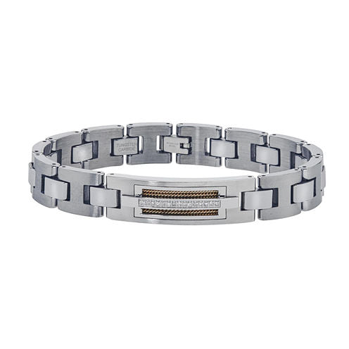 Mens 1/10 CT. T.W. Diamond Chain Bracelet