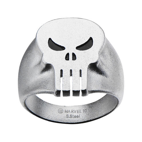 Marvel Punisher Skull Mens Stainless Steel Ring