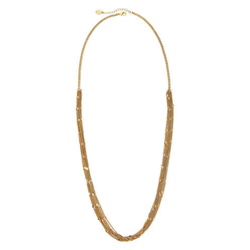 Liz Claiborne® Gold-Tone Multi-Strand Long Necklace