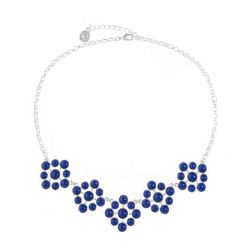 Liz Claiborne Womens Blue Round Collar Necklace