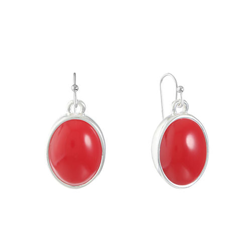 Liz Claiborne Red Drop Earrings