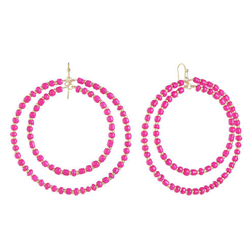 Liz Claiborne Pink Drop Earrings