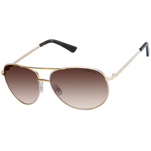 Liz Claiborne Full Frame Aviator UV Protection Sunglasses-Womens