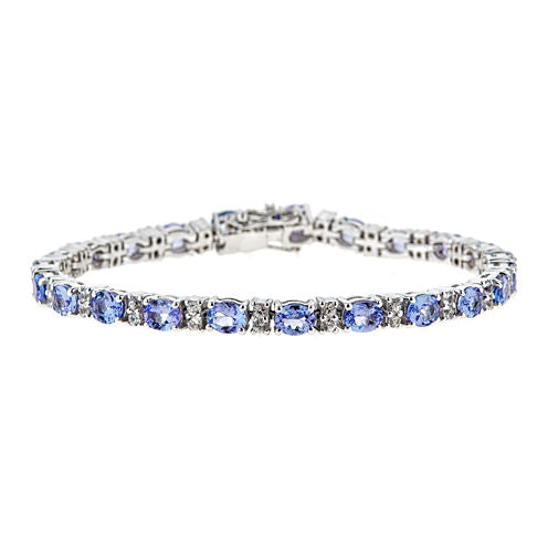 LIMITED QUANTITIES Genuine Oval Tanzanite Sterling Silver Bracelet 2