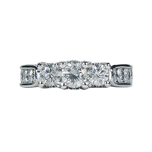 LIMITED QUANTITIES 1¾ CT. T.W. Diamond 3-Stone Engagement Ring