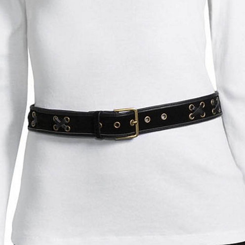 Libby Edelman Velvet Lace Belt