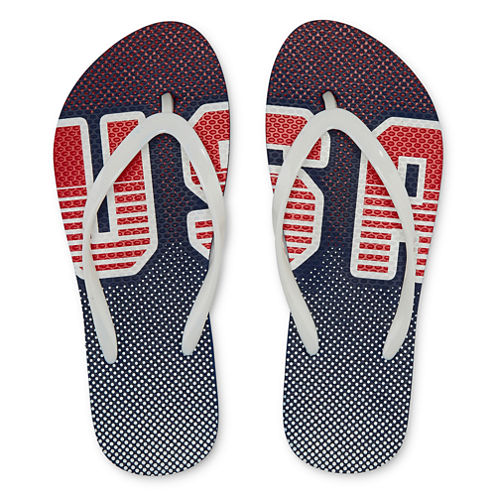 Mixit Americana Print Flip-Flops