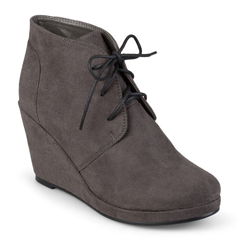 Journee Collection Enter Womens Wedge Booties