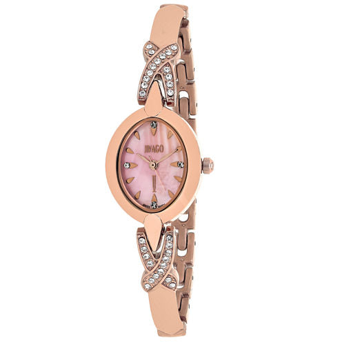 Jivago Womens Rose Goldtone Bracelet Watch-Jv3615