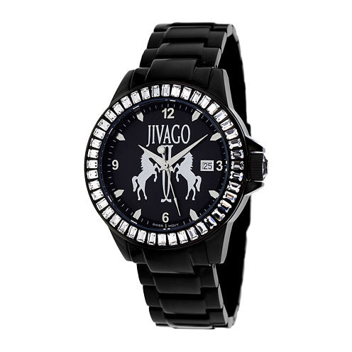 Jivago Womens Folie Black Bracelet Watch