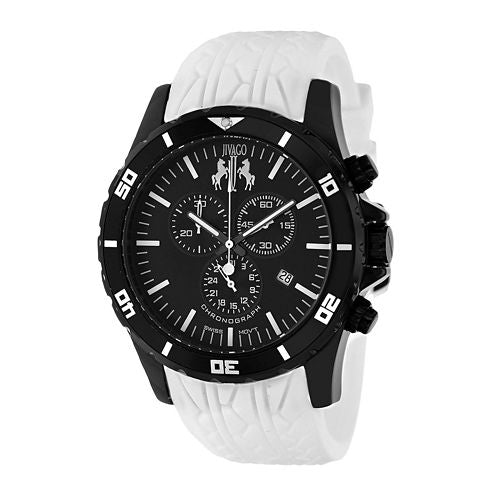 Jivago Mens Quartz Ultimate White Silicone Strap Watch