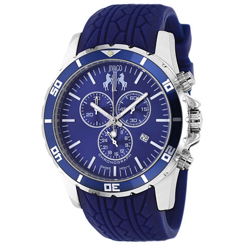 Jivago Mens Blue Strap Watch-Jv0125